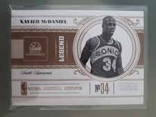 2010-11 Panini Playoff National Treasures Xavier McDaniel 17/99 #153 Seattle NBA