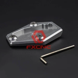 Kickstand Side Stand Plate Extension Pad For Ducati Moneter 696 2008-2014 Silver - Picture 1 of 7