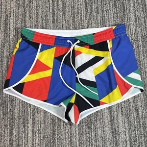 Fabletics Running Shorts Women’s Size M Colorful Carrie Activewear Color Block - Picture 1 of 6
