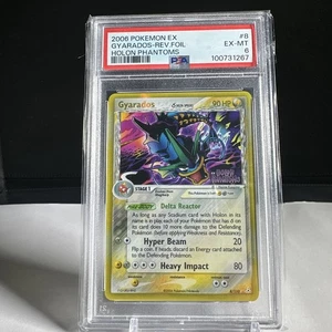 2006 Pokemon EX Gyarados Reverse Holo Holon Phantoms 8/110 PSA 6 Delta Species - Picture 1 of 2