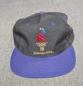 Vintage 1996 Atlanta Olympics 100th Logo 7 Baseball Hat Cap Adjustable - Picture 1 of 8
