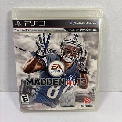 Madden NFL 13 PS3 Sony PlayStation 3 2012 Complete CIB Tested Game - Image 1 of 3