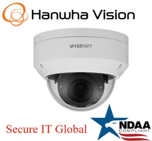 Hanwha Techwin ANV-L7082R POE 4MP Vandal Dome IP Security Camera 3.3~10.3mm Lens - Picture 1 of 3