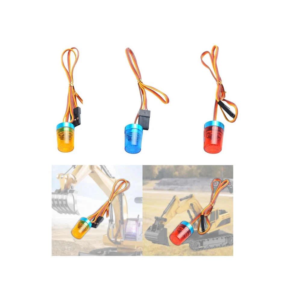 Feu d'avertissement de voiture RC Feu clignotant rotatif pour Tamiya 1/14 - Photo 1/1