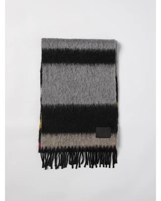 Paul Smith Striped Wool Cashmere Scarf Men Grey Scarves - Image 1 of 3