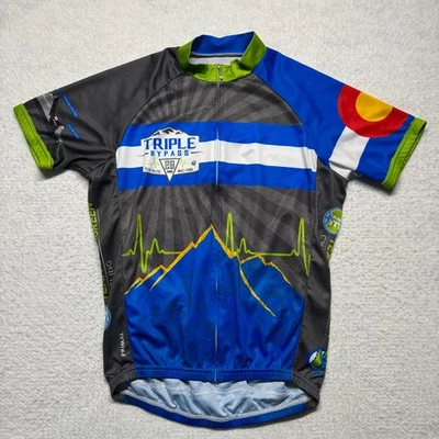 Camiseta masculina Primal ciclismo desvio triplo 28 anos Colorado Rocky Mountain M - Imagem 1 de 4