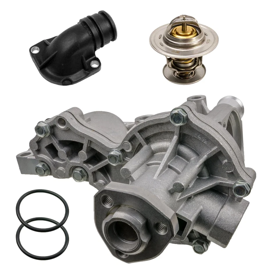 Wasserpumpe + Thermostat + Flansch für 1.6 1.8 2.0 1.9 TDI VW Golf 3 + Cabrio 1E - Bild 1 von 1