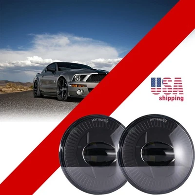 Luces de conducción antiniebla LED lentes transparentes para Ford Mustang Shelby GT500 2007-2014 Foto 1 de 4