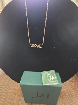 Adorable collar de eslabones de caja redondeada con estampado de pata de amor de plata esterlina John Hardy Jai Foto 1 de 4