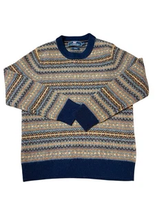 Vineyard Vines Youth Boys Sweater Size Small Merino Wool Fair Isle Pattern - Picture 1 of 4