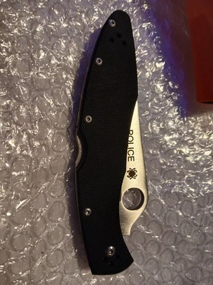 Spyderco Stainless Steel VG10 Handle G10 Black Knife - Image 1 of 4