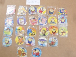 POGS/MILKCAPS HUMPTY DUMPTY COMPLETE SET OF 25 STILL IN WRAP #'S 5 & 23 DARKER - Picture 1 of 9