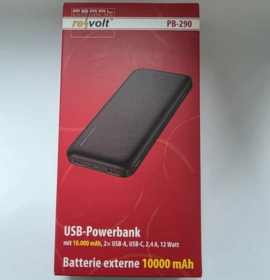 Revolt 10000mAh USB Powerbank PB-290 - Bild 1 von 4