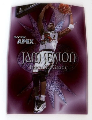 1999-00 SkyBox APEX Jam Session Purple Die-Cut Acetate #10 Tracy McGrady SP - Image 1 of 2