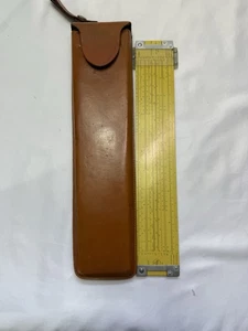 1959 Pickett Model N4-ES Slide Rule Vector Type Log Dual Base Speed Rule w/Case - Picture 1 of 10