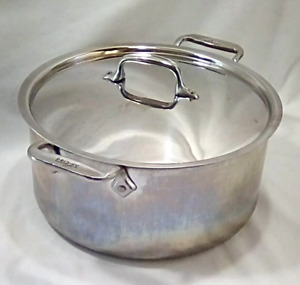 All-Clad 8qt D3 Stainless Steel Stock Pot Double Handles Made USA
