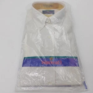 Vintage Woodward 16 32/33 White Dress Shirt New in Original Pkg by Dayton Hudson - Picture 1 of 6