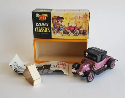 Rare Lilac Corgi Classics Toys No. 9031, 1910 Renault Superb Mint Condition - Image 1 of 4