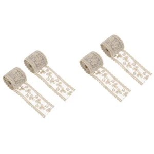2 Pieces Bow Hair Accessories Material Bride Ribbons for Crafting Assortment - Picture 1 of 12