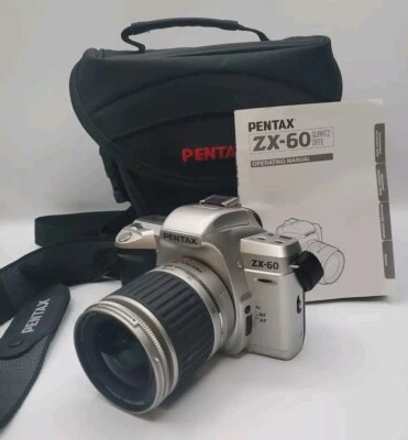 Pentax ZX-60 35mm SLR Film Camera w/ Pentax 28-80mm f/3.5-5.6 Lens/Case/Manual - Image 1 of 4