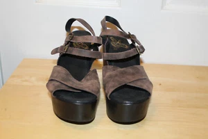Freebird Ali by Steven braune Lederschuhe/Sandalen/Pantoletten Größe 9 neu ohne Karton Hergestellt in Spanien - Bild 1 von 7