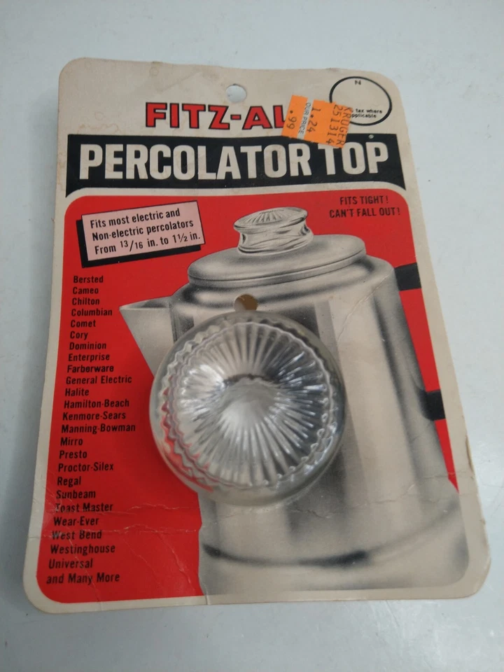 Fitz-All Fitz-All Vidrio Repuesto Percolador Superior Transparente Foto 1 de 4