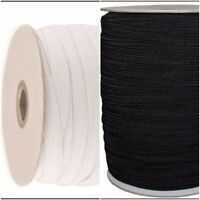 Elastic x 5 Meters Available in Black or white Free P&P!!! 1/2" 12mm