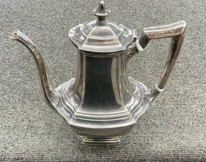 Antike Wallace (RW&S) Washington #1850 Sterlingsilber 2-1/2 Pints Kaffeekanne - Bild 1 von 9