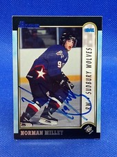 AUTOGRAPH AUTO Norman Milley 1999-00 Bowman CHL #126