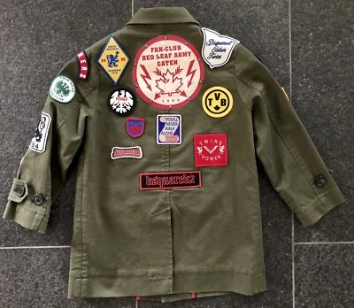 DSQUARED2 S/S 2018 FUẞBALL TRENCH COAT 4Y JACKET JACKE MANTEL 4 Y kids SOCCER - Bild 1 von 4