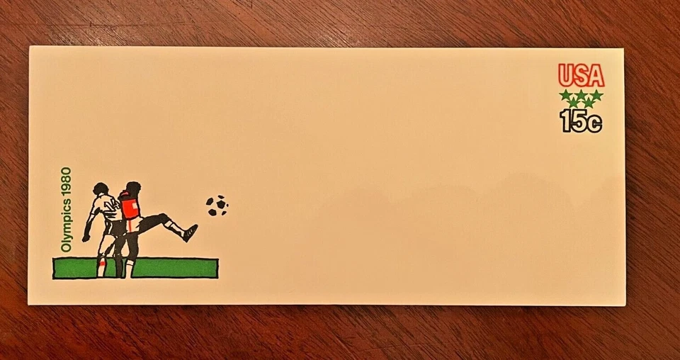 US U596 15-Cent Olympics 1980, #10 Envelope - Image 1 of 1