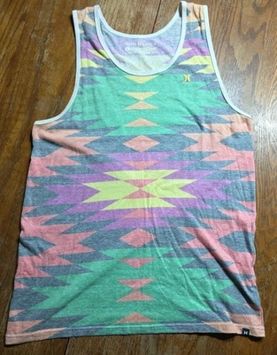 Camiseta sin mangas Hurley Tribal vintage para hombre talla grande PremiumFit patinador Y2K ropa de calle Foto 1 de 4