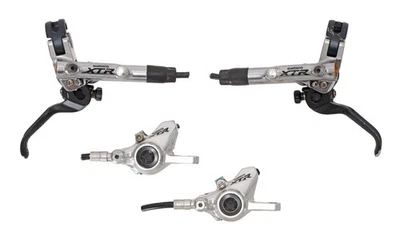 Conjunto de alavancas de freio a disco hidráulico Shimano XTR BL-M988 MTB + pinças 2 pistões M985 - Imagem 1 de 4