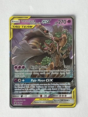 Trevenant & Dusknoir GX Full Art Tag Team SM217 Pokemon Sun & Moon Promo - Image 1 of 3