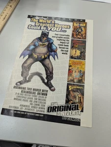 2000 DC Comics ~ REALWORLDS BATMAN Magazine Print Ad Promo Art - Picture 1 of 5