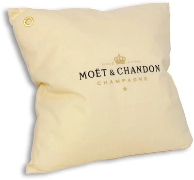Almofada + capa Moet & Chandon creme champanhe. NOVO. Interior/exterior - Imagem 1 de 4