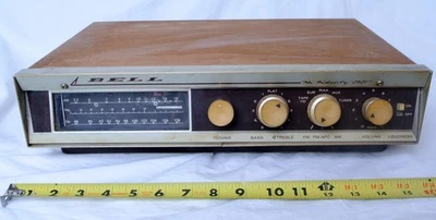 Amplificador Receptor AM/FM Bell 2521 Mono Tubo PP 6BQ5 De Colección Años 60 Foto 1 de 4