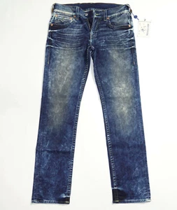$293 NEW True Religion Jeans Size L32/WAIST ACROSS 17" x L34 Slim Cotton  - Picture 1 of 12
