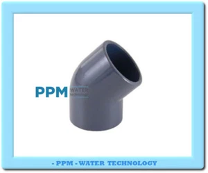 GOMITO 45°  PVC DIAMETRO TUBO 25 A  INCOLLARE - Picture 1 of 3