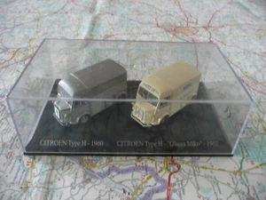 CITROEN HY Type h 1960 et Type H Miko 1962 Coffret Duo Atlas 1/87 en Boite - Imagen 1 de 1