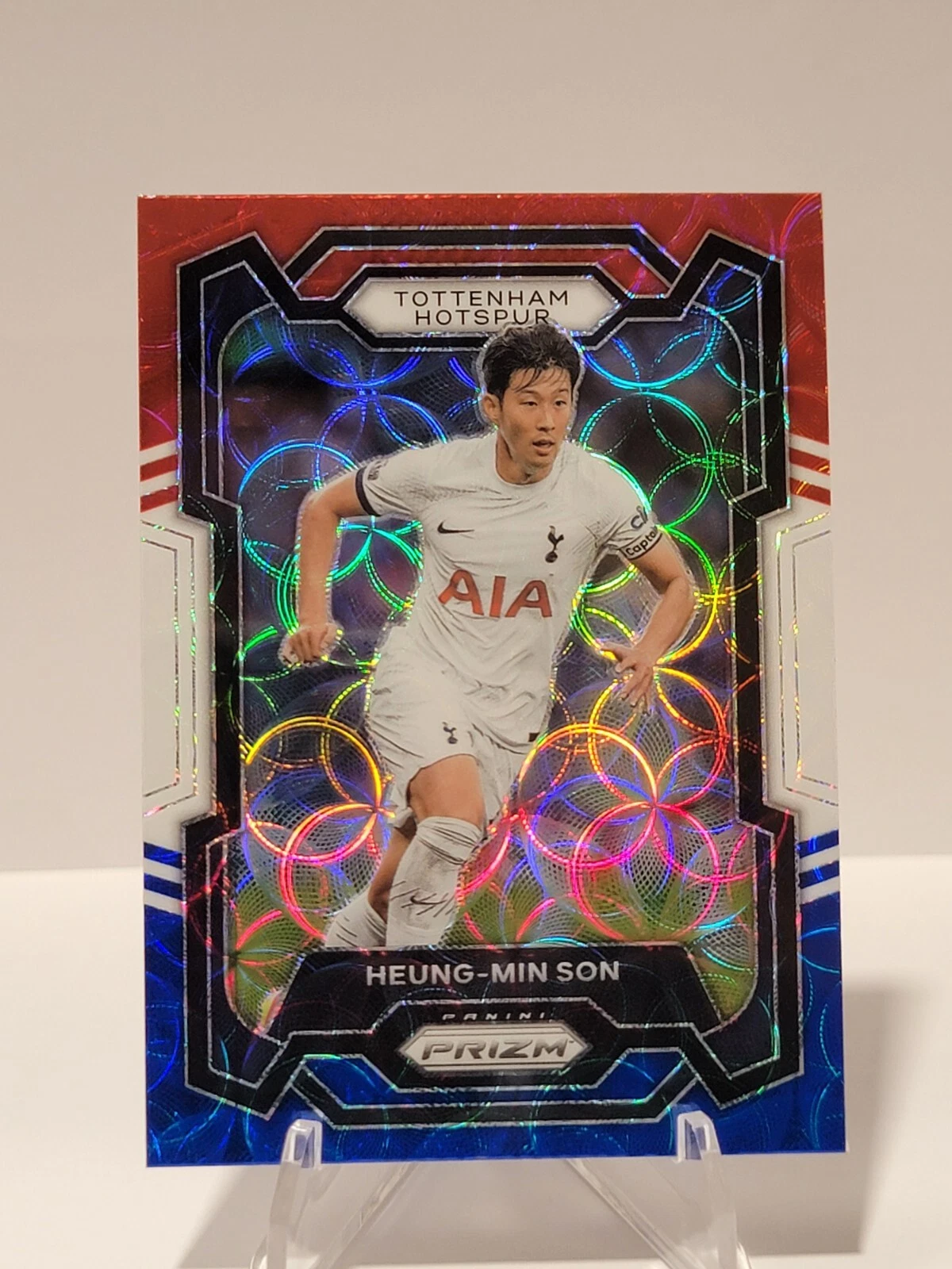 2023-24 Prizm Premier League EPL Heung-min Son #125 Red White & Blue Choice