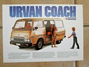 1983 NISSAN URVAN COACH SALES BROCHURE - BUY IT NOW - Picture 1 of 2
