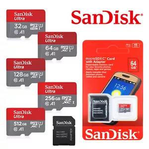 Samsung SanDisk Memory Card 64GB 128GB 256GB Mini sd card class 10 TF Flash Lot - Picture 1 of 23
