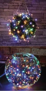 Christmas multicolour fairy decorative lights set 50 LED XMAS OUTDOOR timer AA - Picture 1 of 8
