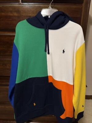 Ralph Lauren Polo Colorblock Sudadera con Capucha Para Hombre XL Venta al por menor 4 $198.00. Nuevo sin etiquetas Foto 1 de 2