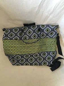 Collapsible Duffel Bag - Gray, Green and White - Picture 1 of 9