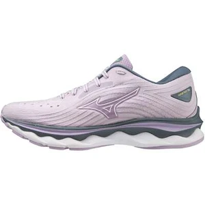 Mizuno Wave Sky 6 Womens Running Shoes Purple Cushioned Carbon Comfort Trainers - Picture 1 of 3