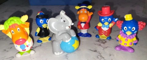 Backyardigans Bobblin Circus Bobblehead Bobble Figure Lot Pablo Tyrone Elephant Cover