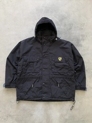 VINTAGE FERRARI RACING JACKET BLACK MEN'S SIZE S - Image 1 of 4