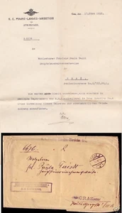 Austria Hungary 1913 Graz 8 Official Cover & Letter - State medical examination - Picture 1 of 5